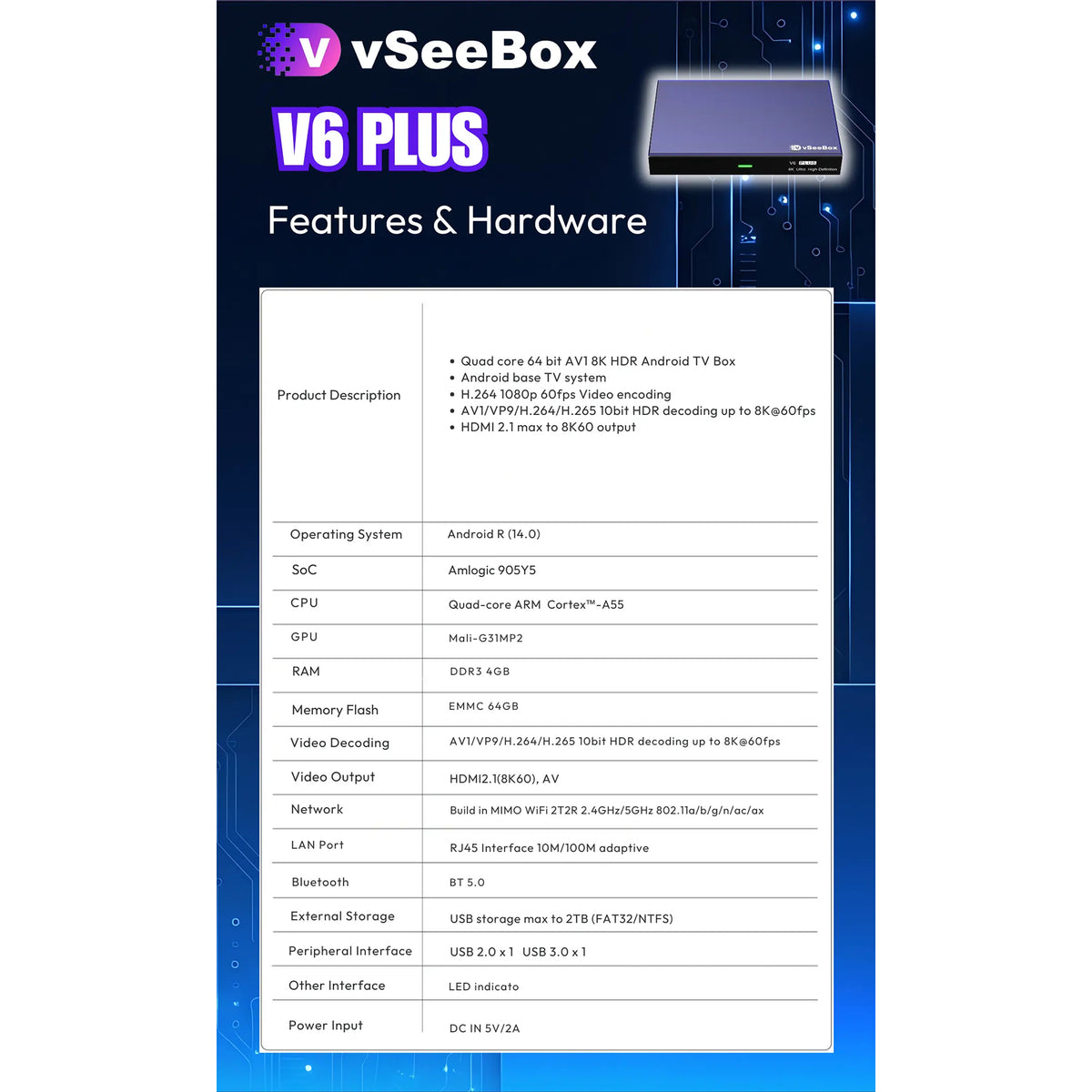 vSeeBox V6 Plus